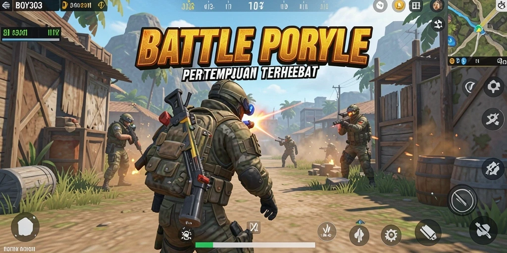 Gambaran gameplay BOY303 dengan aksi pertempuran yang seru.