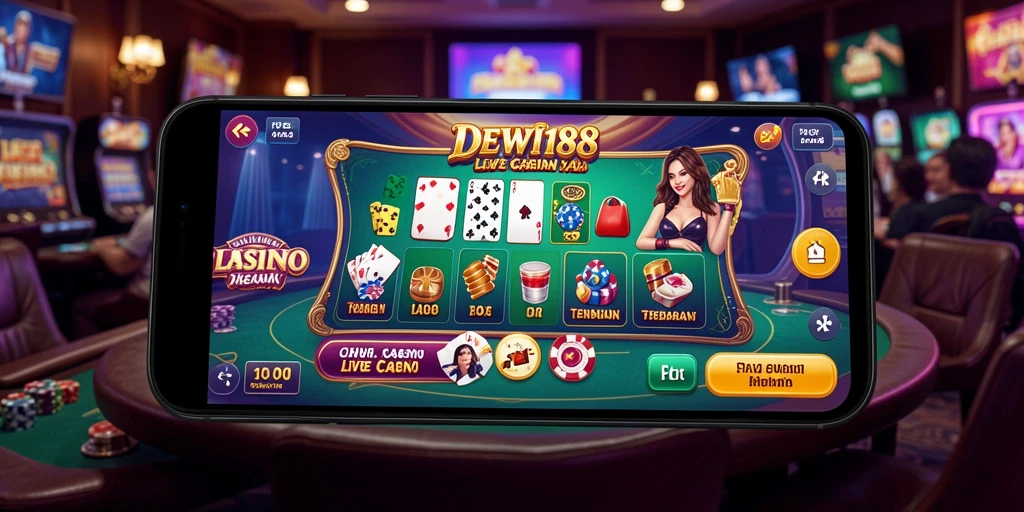 Tampilan gameplay menegangkan di DEWI188 dengan dealer profesional.