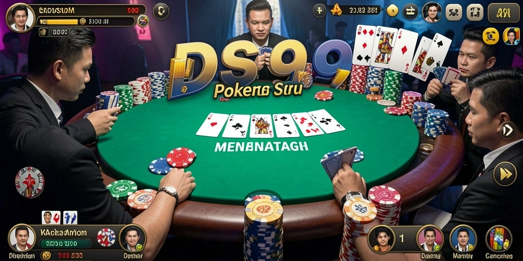 Tampilan antarmuka gameplay DS99 yang menakjubkan dan interaktif.