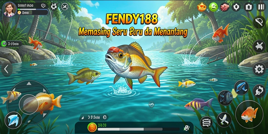 Gameplay seru yang menampilkan aksi memancing di <strong>FENDY188</strong>.