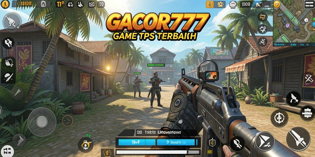 Tampilan gameplay seru dari GACOR777 dengan aksi tembak-menembak intens.