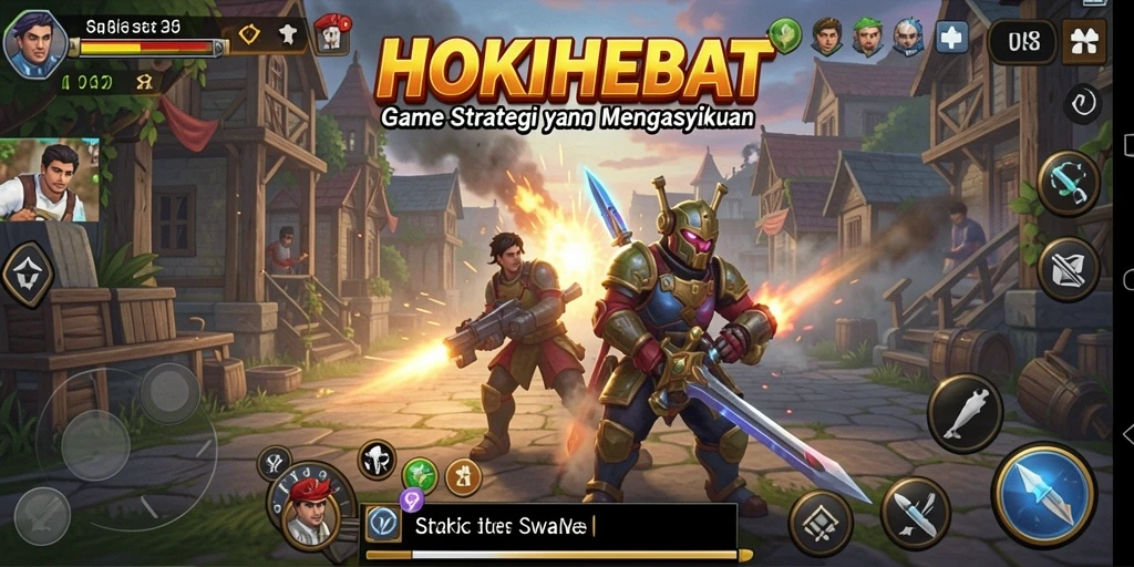 Tampilan gameplay HOKIHEBAT yang mendebarkan dan penuh strategi.