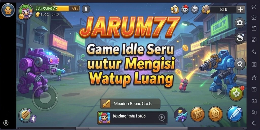 Gameplay JARUM77 yang santai dan menghibur dengan sistem Idle yang intuitif.