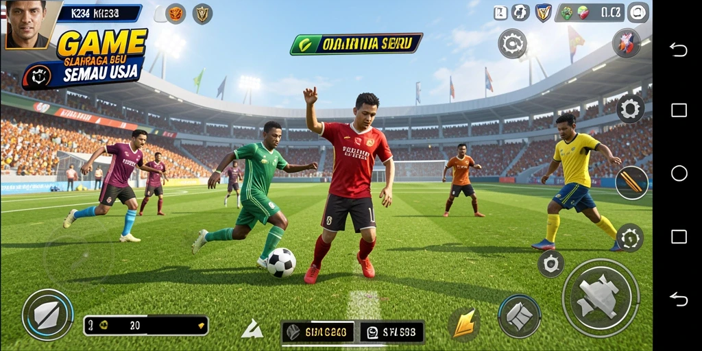 Tampilan menarik dari gameplay K234 yang seru dan dinamis.