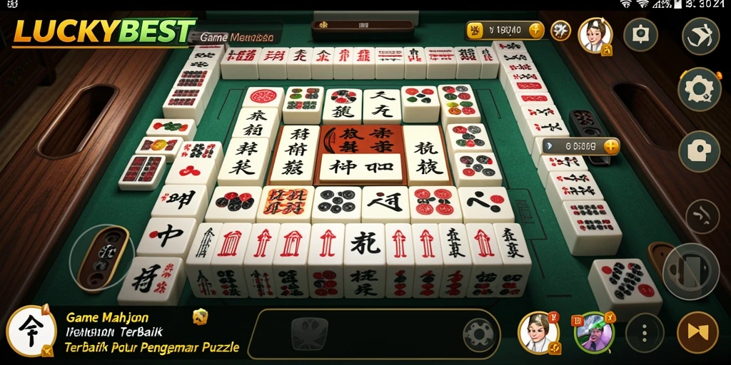 Tampilan gameplay menarik dari LUCKYBEST saat bermain Mahjong.