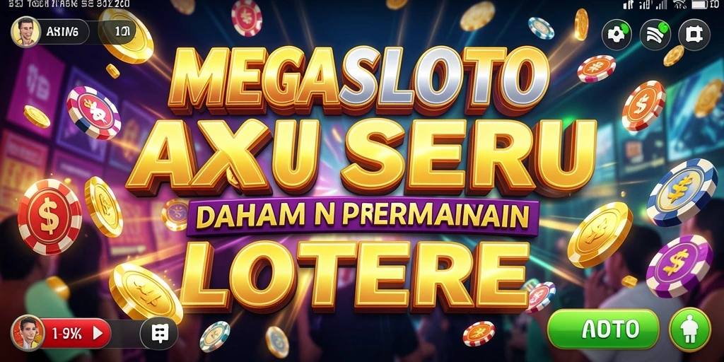 Tampilan gameplay seru MEGASLOTO dengan aksi mendebarkan.