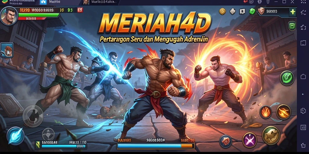 Tampilan gameplay <strong>MERIAH4D</strong> yang memukau dan penuh aksi pertarungan.