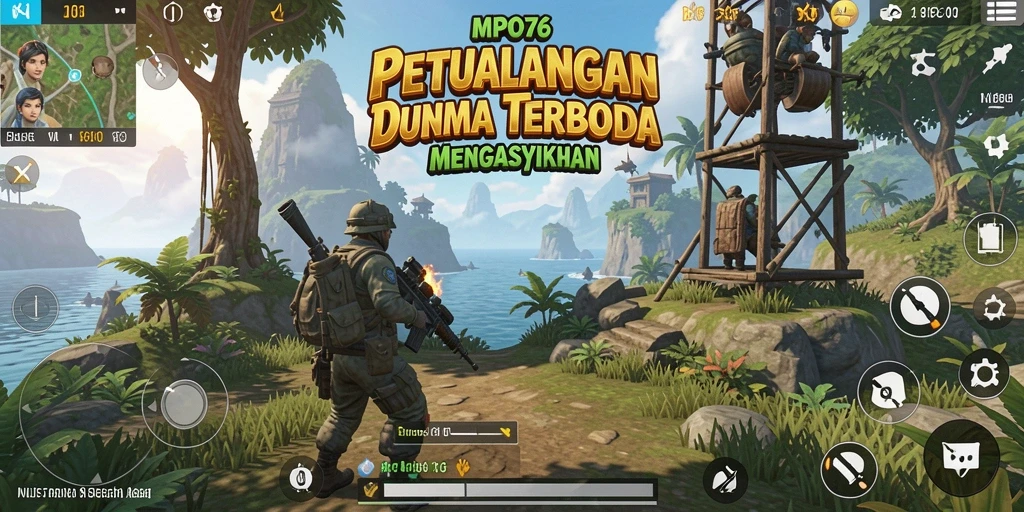 Gameplay MPO76 menampilkan eksplorasi dunia terbuka yang luas dan dinamis.