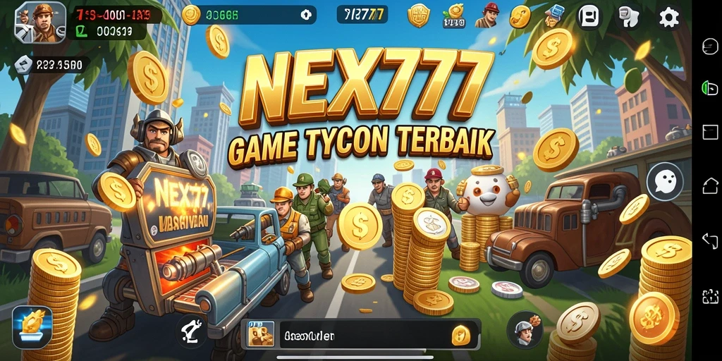 Tampilan mengesankan gameplay NEX777 di dunia Tycoon.