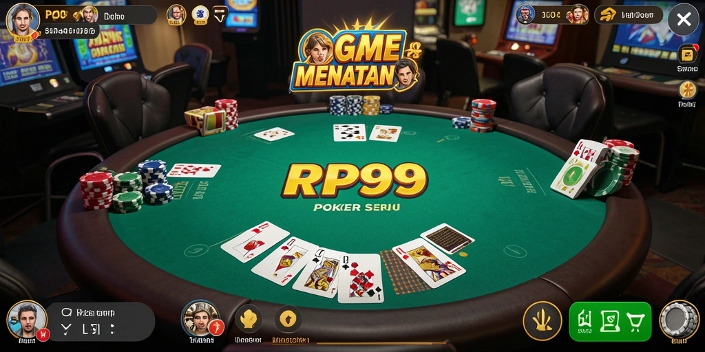 Tampilan gameplay Poker yang seru di RP99.