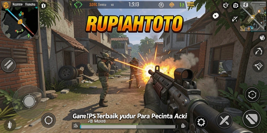 Gameplay dinamis RUPIAHTOTO dengan pertempuran seru.